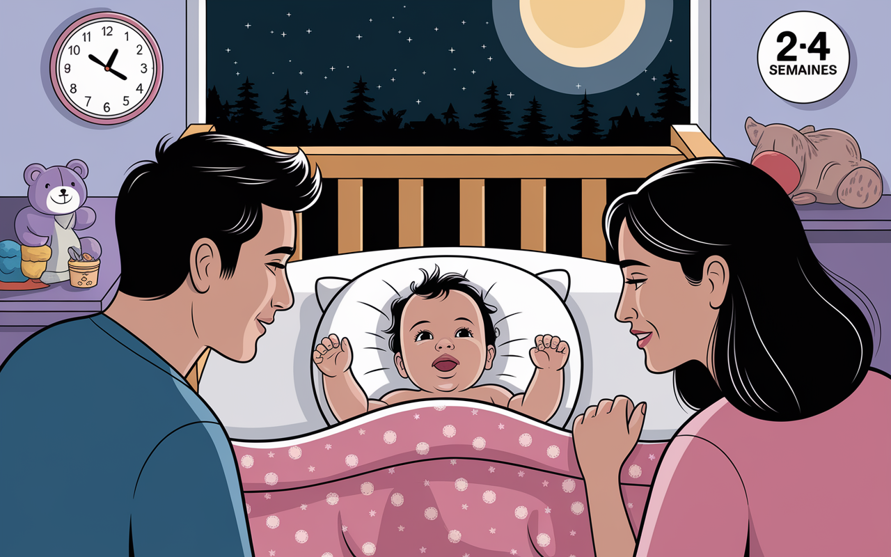 bébé agité nuit parents régression sommeil 4 mois