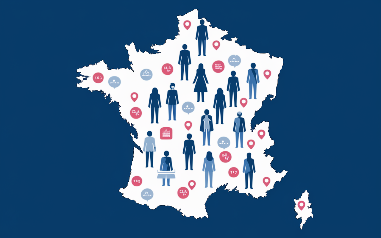 carte agences CAF en France