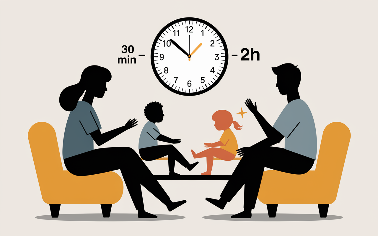Crise des 9 ans temps crise parent enfant canapé