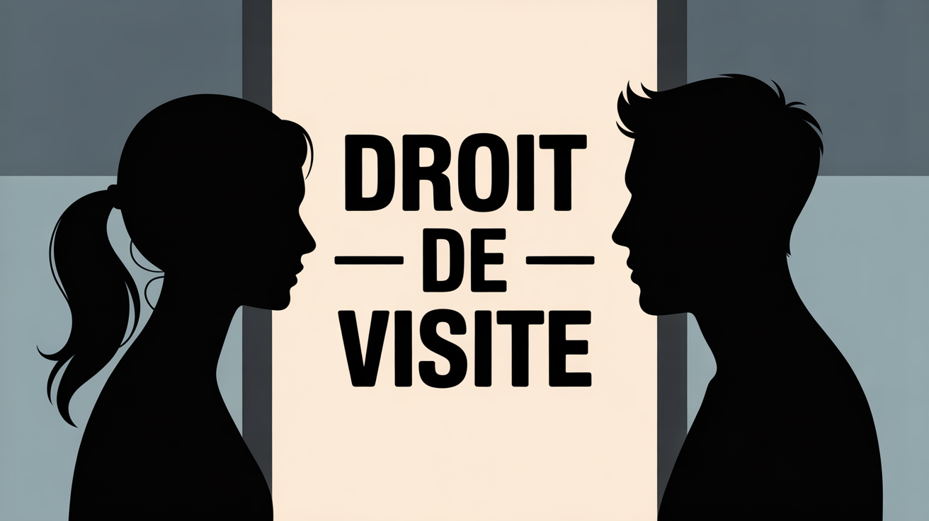 illustration droit de visite parents séparés