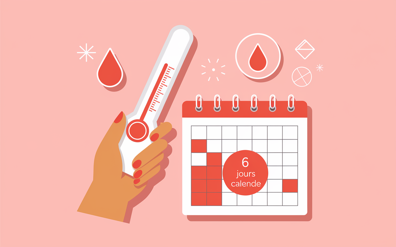 calendrier fertilite thermometre grossesse pendant les regles