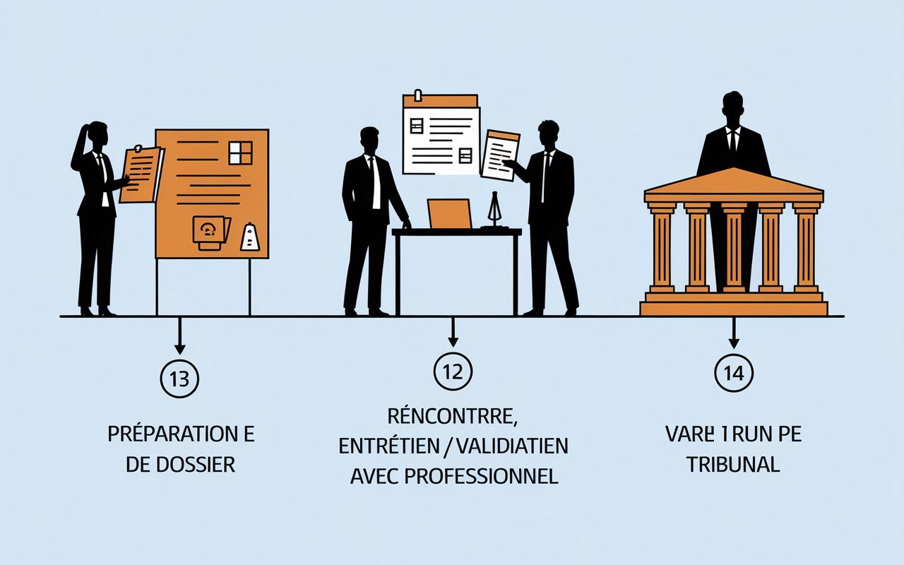 timeline independent adoption centers illustration etapes principales