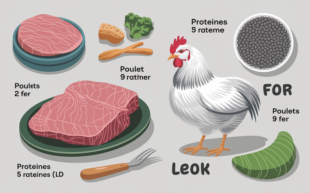 magret de canard enceinte nutrition comparaison poulet lentilles fer