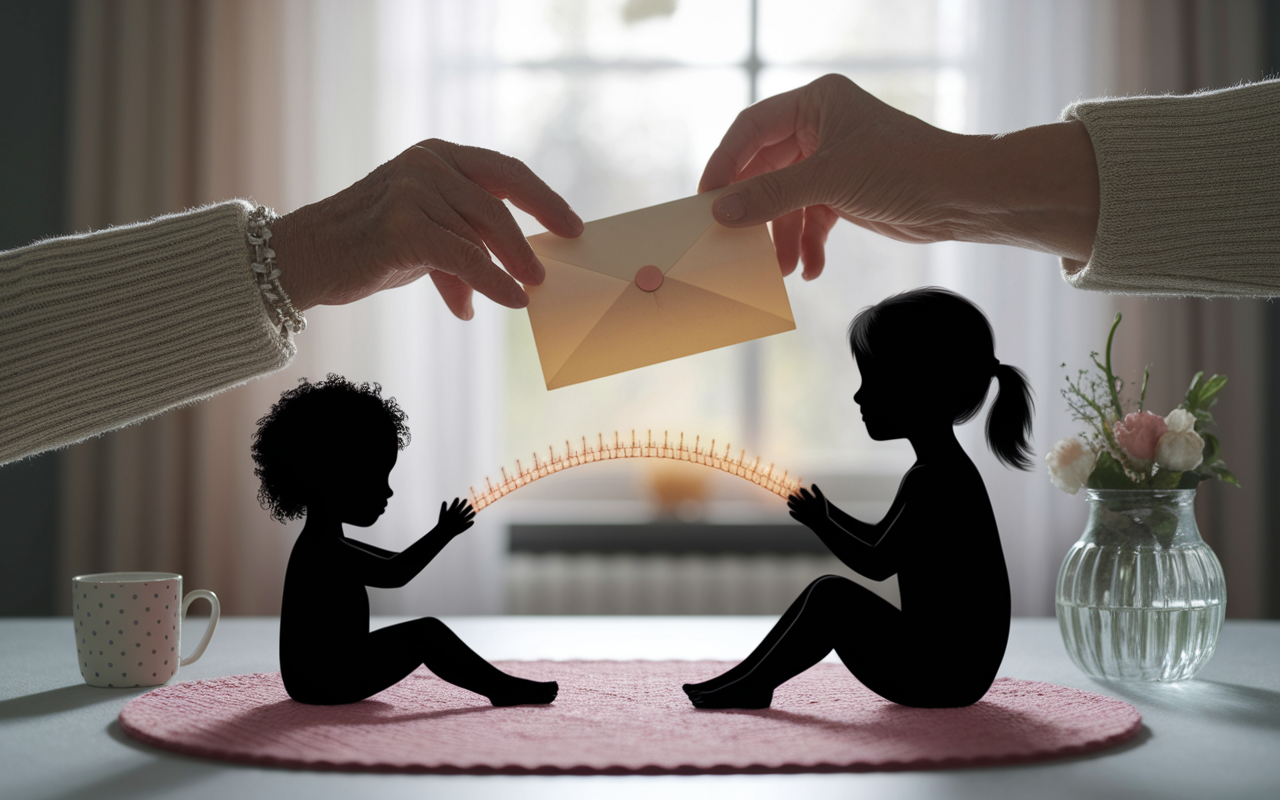 lettre espoir grand parent petite fille pont lumineux