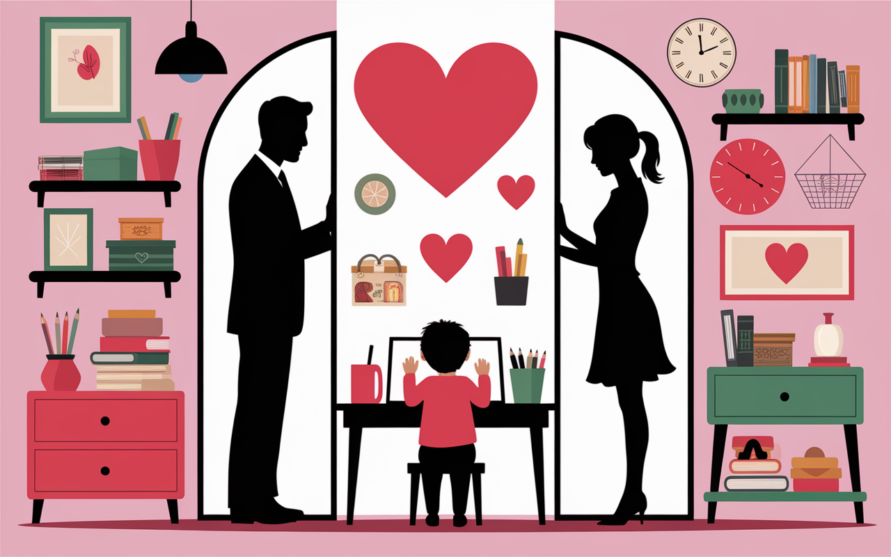illustration protection enfant conflit parental
