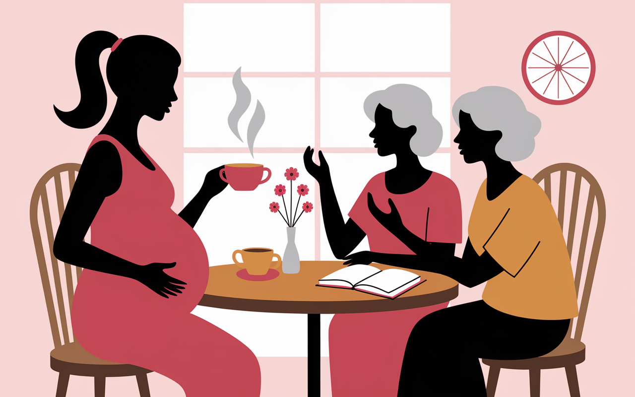 femme enceinte discussion astuces signes de l'accouchement