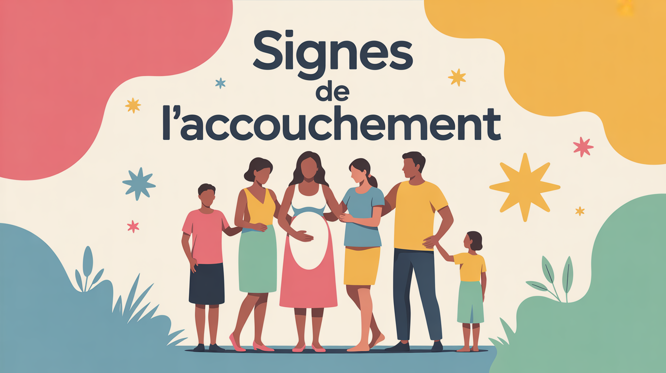 famille multigenerationnelle future maman signes de l'accouchement
