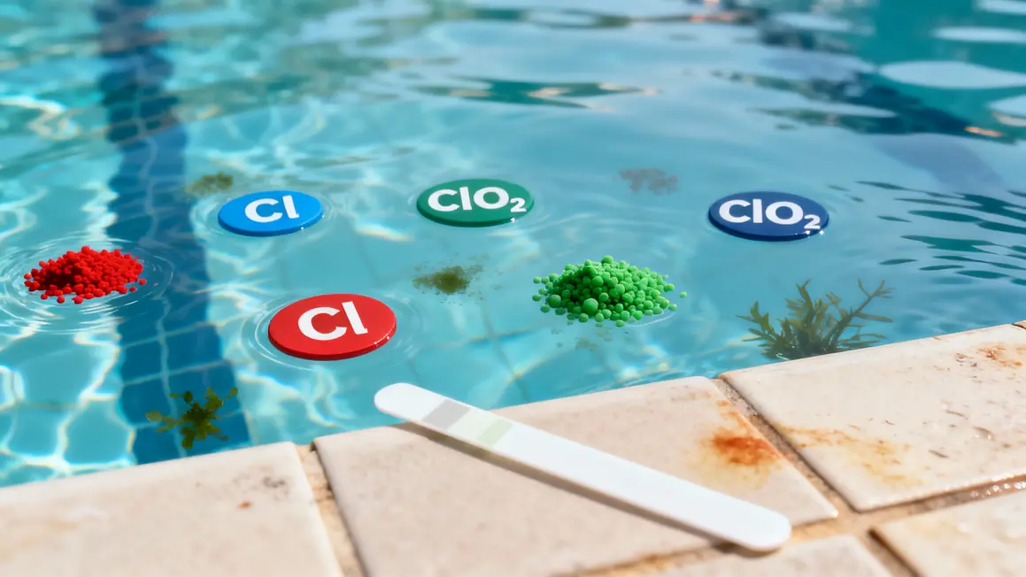 chlore indetectable piscine test bandelette polluants