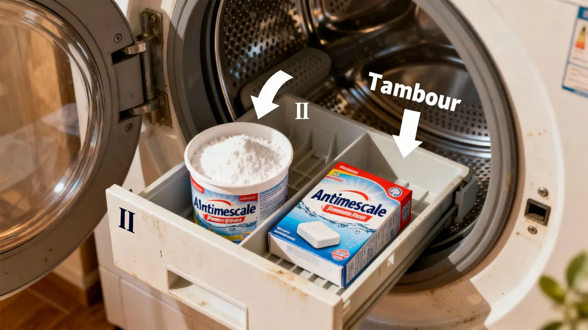 compartiment bac ii et tambour avec anticalcaire