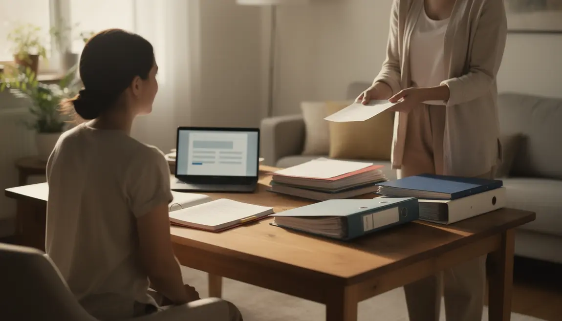 fin contrat nounou échange documents administratifs