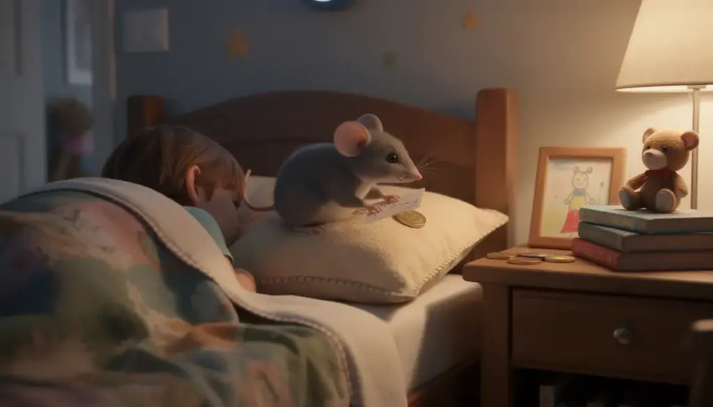 mot de la petite souris sous oreiller enfant