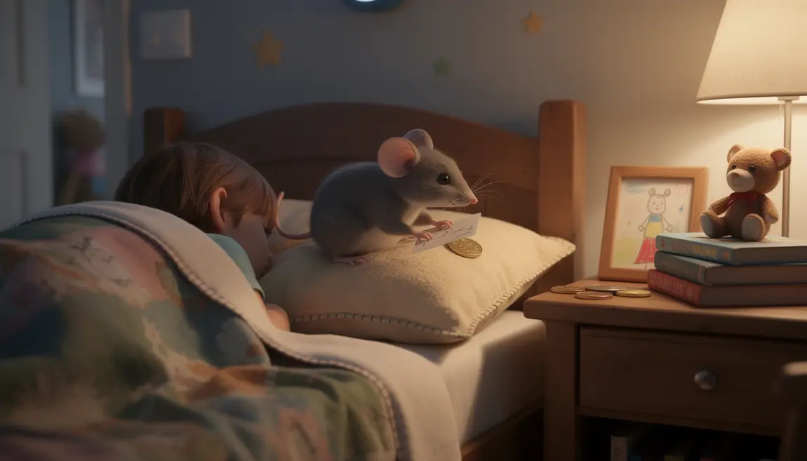 mot de la petite souris sous oreiller enfant
