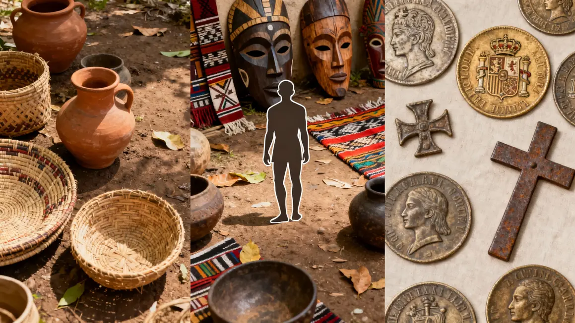 Artefacts indigènes espagnols africains prénoms colombiens